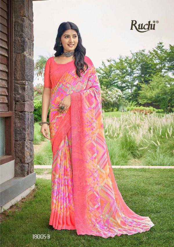 Ruchi Star Chiffon 83 Casual Wear Chiffon Saree Collection